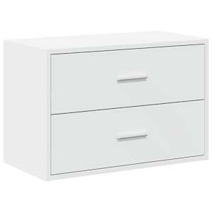 vidaXL 2 sahtliga kapp Valge 60x31x40 cm Engineered Wood