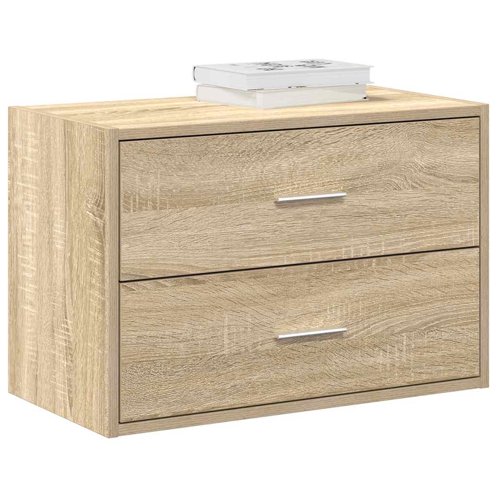 vidaXL Schrank mit 2 Schubladen Sonoma-Eiche 60x31x40cm Holzwerkstoff