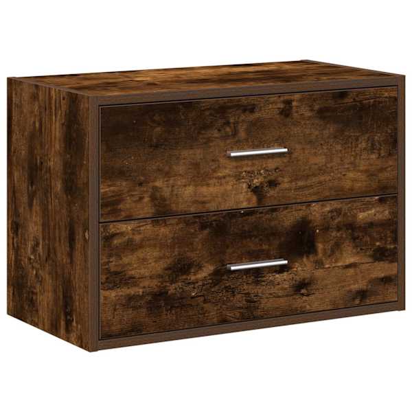 vidaXL kapp 2 sahtliga, suitsutatud tamm, 60x31x40 cm, tehispuit