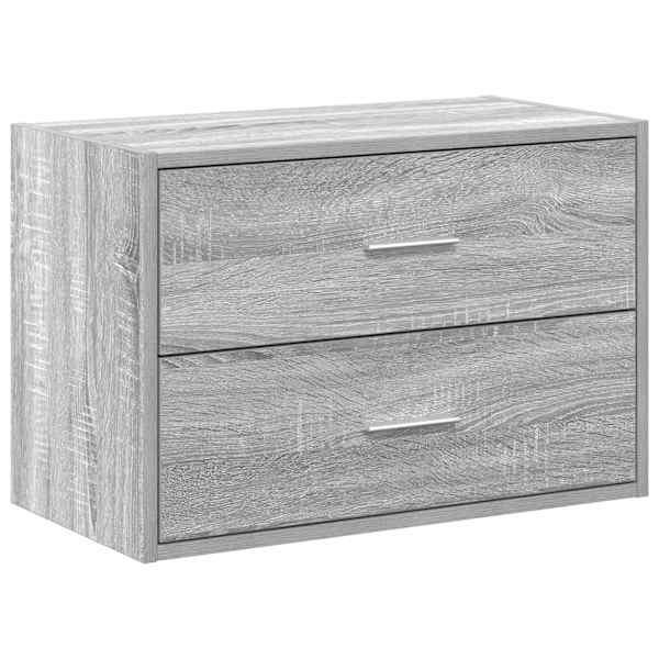 vidaXL kapp 2 sahtliga, hall Sonoma tamm, 60x31x40 cm, tehispuit