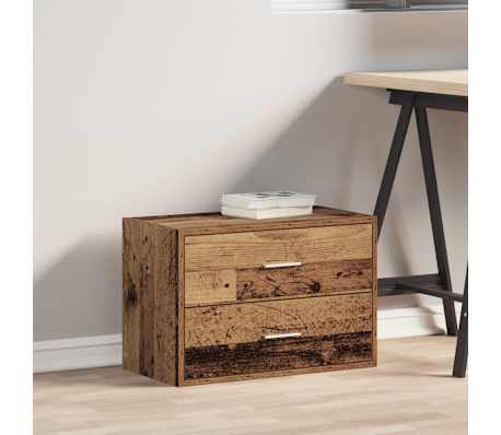 vidaXL Ντουλάπι με 2 συρτάρια Παλαιού Ξύλου 60x31x40εκ. από Επεξ. Ξύλο