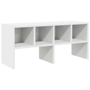 vidaXL Kingariiul Virnastatav Valge 89,5x30x40 cm