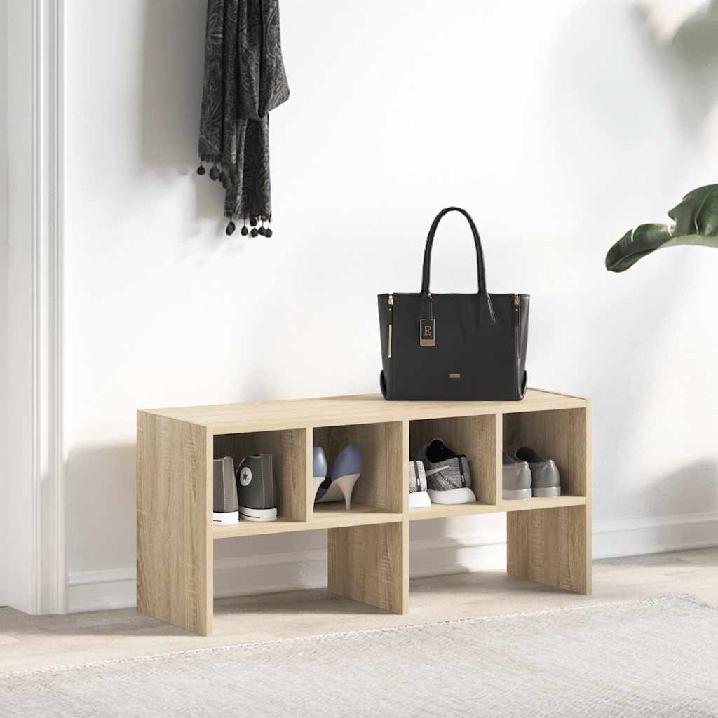 vidaXL Kenkäteline Pinottava Sonoma Oak 89,5x30x40 cm