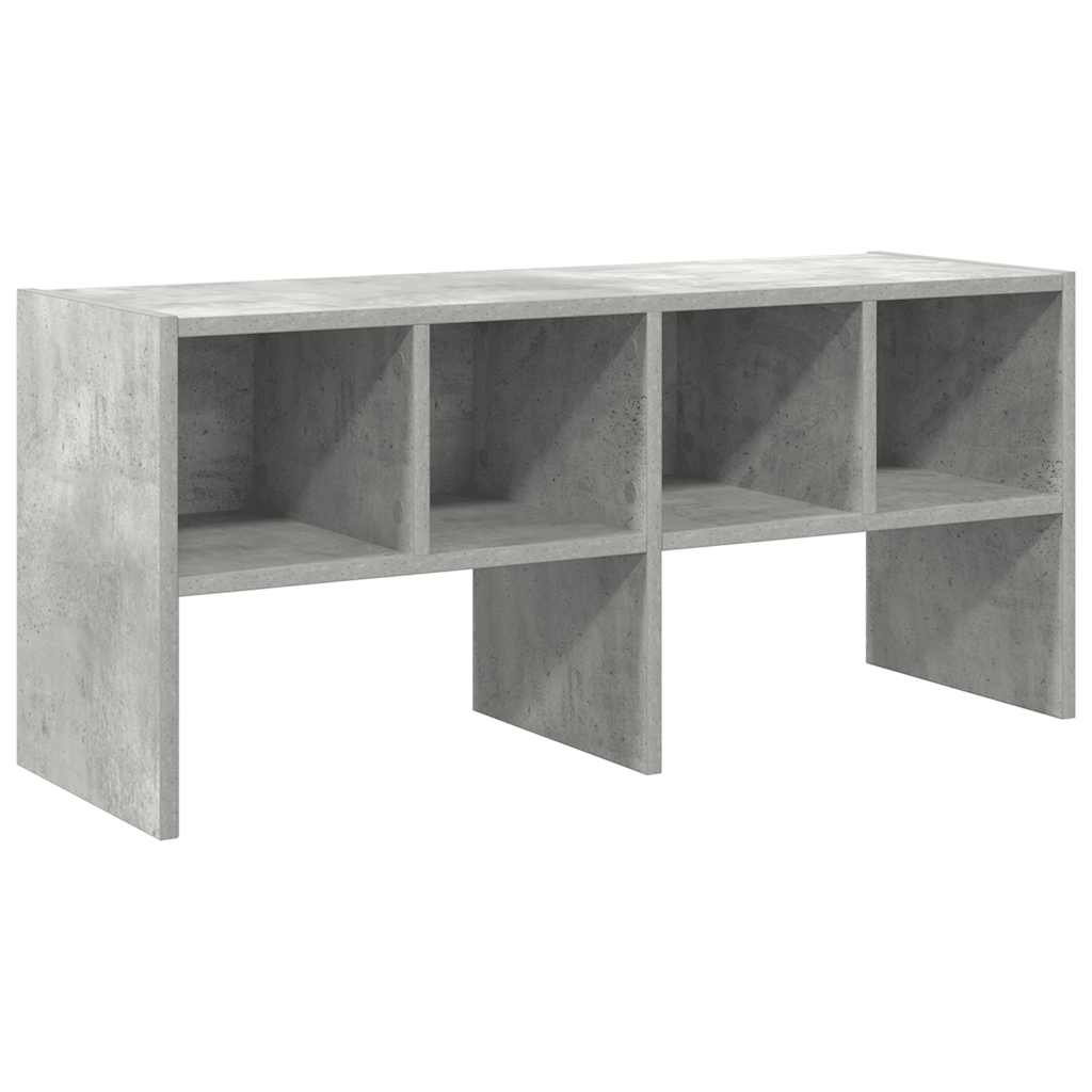vidaXL Stohovatelné botník betonově šedá 89,5x30x40 cm