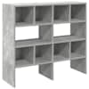 vidaXL kingariiulid 2 tk virnastatavad, betoonhall, 89,5 x 30 x 40 cm