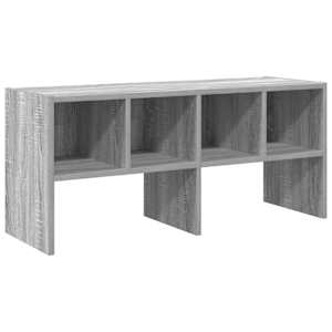 vidaXL kingariiul virnastatav, hall sonoma tamm, 89,5 x 30 x 40 cm