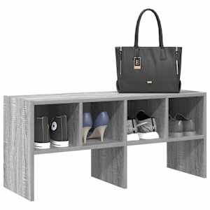 vidaXL kingariiul virnastatav, hall sonoma tamm, 89,5 x 30 x 40 cm