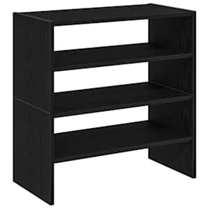 Stojany na boty 2 ks stohovatelné černý dub 60x30x30,5 cm - obrázek 6