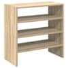 vidaXL kingariiulid 2 tk virnastatavad, sonoma tamm, 60 x 30 x 30,5 cm