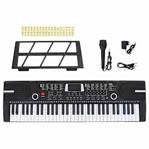 61 tipk Piano Electric Keyboard z glasbenim stojalom za otroke