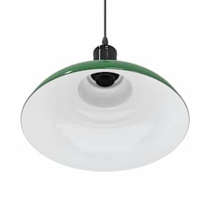 Závěsné svítidlo nastavitelnou výškou zelená lesklá E27 Ø 31 cm - obrázek 9