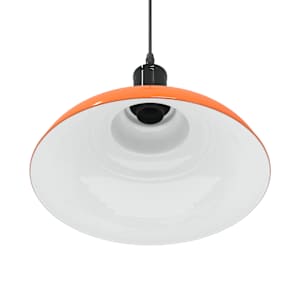 Závěsné svítidlo nastavitelnou výškou oranžová lesklá E27 Ø31cm - obrázek 9