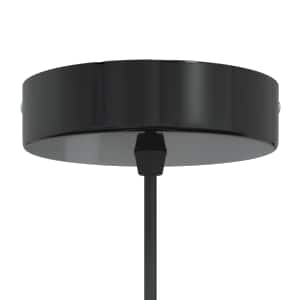 Závěsné svítidlo nastavitelnou výškou černá lesklá E27 Ø 22cm - obrázek 7