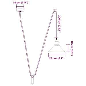 Závěsné svítidlo nastavitelnou výškou zelená lesklá E27 Ø 22 cm - obrázek 11