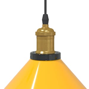 Závěsné svítidlo nastavitelnou výškou žluté lesklá E27 Ø 22 cm - obrázek 8