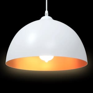 Závěsná svítidla 2 ks výškově nastavitelná E27 bílá Ø30 cm - obrázek 7