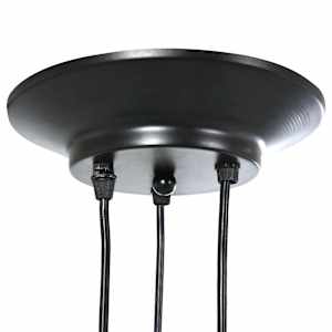 Závěsné svítidlo se 3 držáků lamp E27 černé metal - obrázek 8
