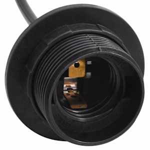 Závěsné svítidlo se 3 držáků lamp E27 černé metal - obrázek 11