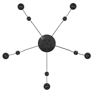 Závěsné svítidlo se 5 držáků lamp E27 černé metal - obrázek 12