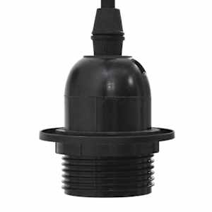Závěsné svítidlo se 5 držáků lamp E27 černé metal - obrázek 10