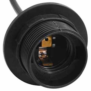 Závěsné svítidlo se 5 držáků lamp E27 černé metal - obrázek 11