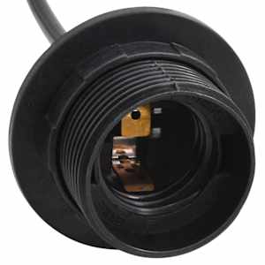 Závěsné svítidlo se 6 držáků lamp E27 černé metal - obrázek 11