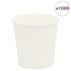 vidaXL paberist kohvitassid 1000 tk 4oz 100ml Valge