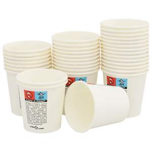 Papírové kelímky na kávu 1000 pcs 4oz 100ml bílé - obrázek 3