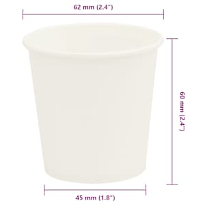 Papírové kelímky na kávu 1000 pcs 4oz 100ml bílé - obrázek 7