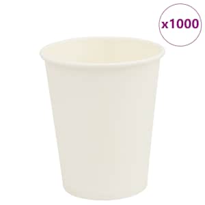 Papírové kelímky na kávu 1000 pcs 8oz 200ml bílé - obrázek 1