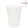 vidaXL paberist kohvitassid, 1000 tk, 12oz, 300ml, valge