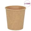 vidaXL Paberist kohvitassid 1000 tk 4oz 100ml Pruun