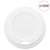 vidaXL paberist kohvitassi kaaned, &Oslash;60 mm, 4oz, 1000 tk, valge plastik
