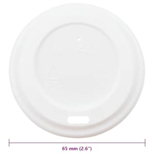 Papírové víčka na kávu Ø60 mm 4oz 1000 pcs bílé plast - obrázek 6