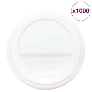 Papírové víčka na kávu Ø80 mm 8oz 1000 pcs bílé plast - obrázek 2