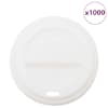 vidaXL paberist kohvitassi kaaned, &Oslash;90 mm, 12oz ja 16oz, 1000 tk valge