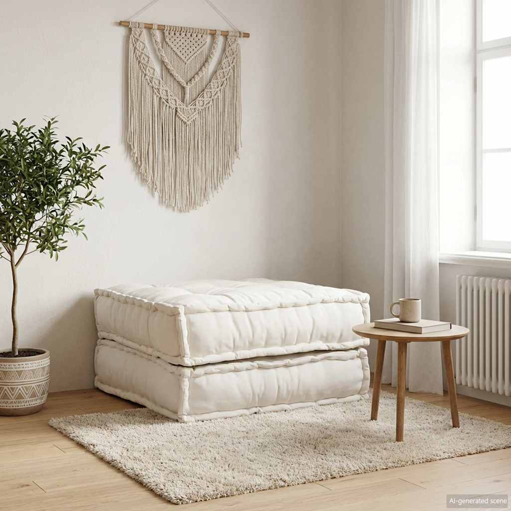 vidaXL Unitatea de sofa modulară crem 70x70x36 țesătură