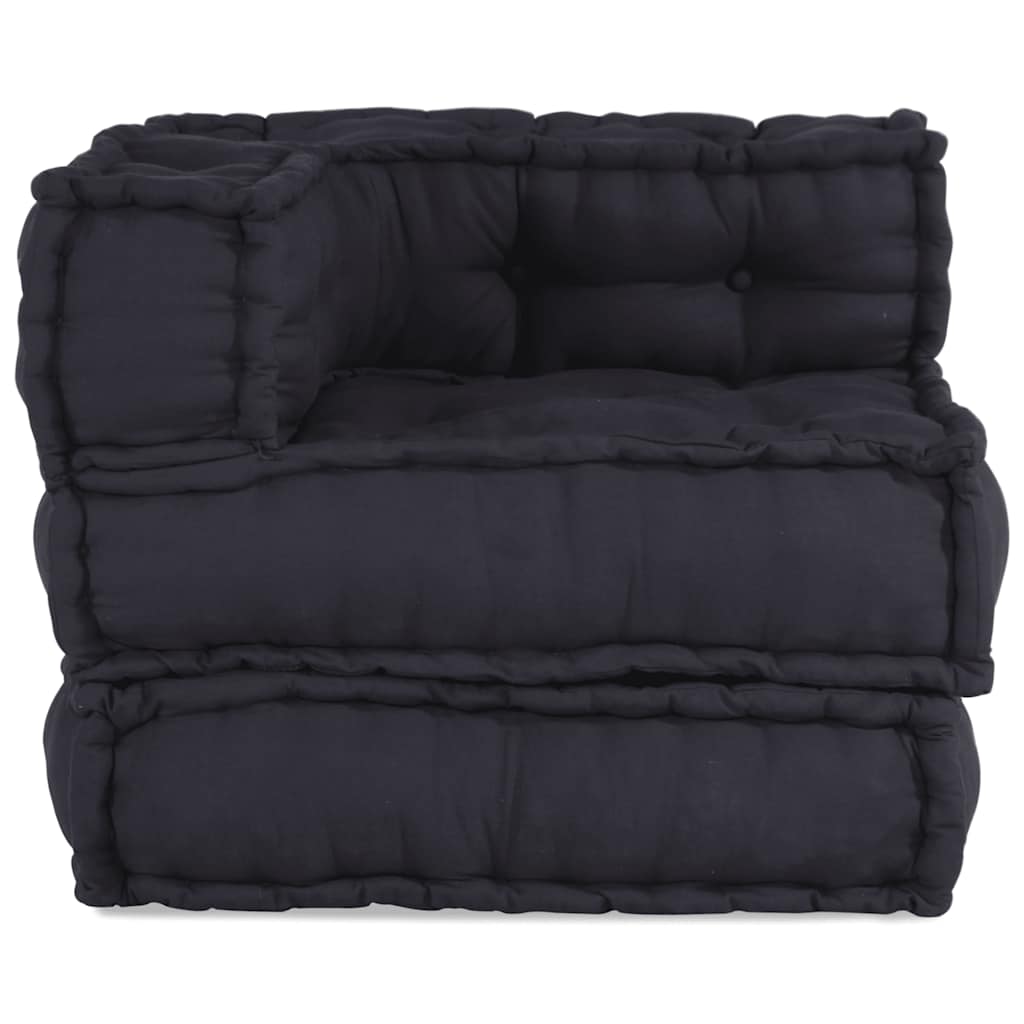 vidaXL Poef modulair 70x70x54 stof antracietkleurig afbeelding