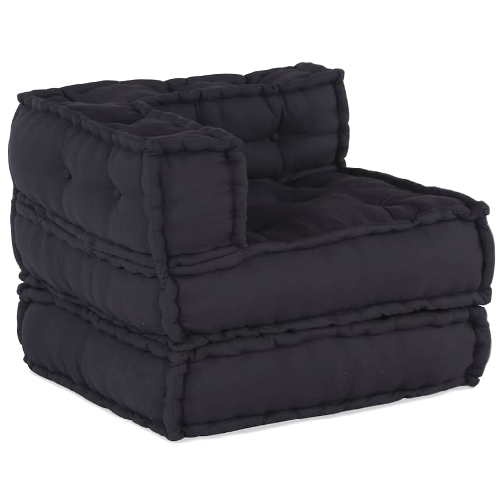 Thumbnail - vidaXL Pouf Modular Anthrazit 70x70x54 cm Stoff