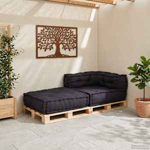 vidaXL Modulares Sofaelement Anthrazit 70x70x54 cm Stoff