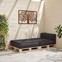 vidaXL Modulares Sofaelement Anthrazit 70x70x54 cm Stoff