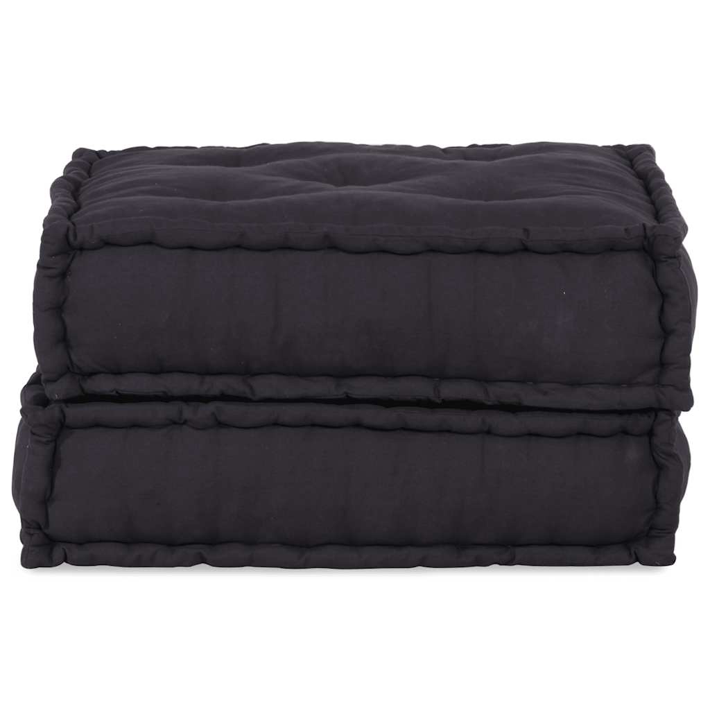 vidaXL Poef modulair 70x70x36 stof antracietkleurig afbeelding