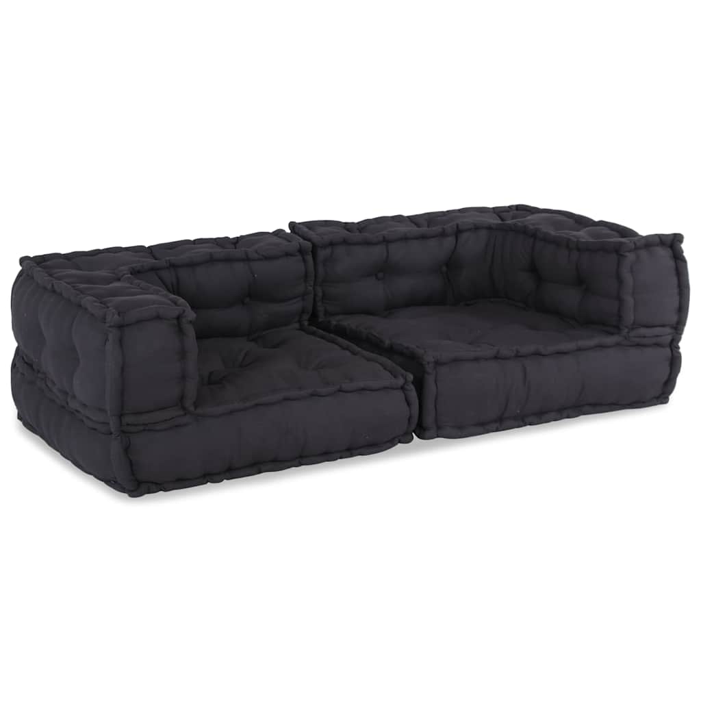 vidaXL Pouf Modular Anthrazit 140x70x36 cm Stoff