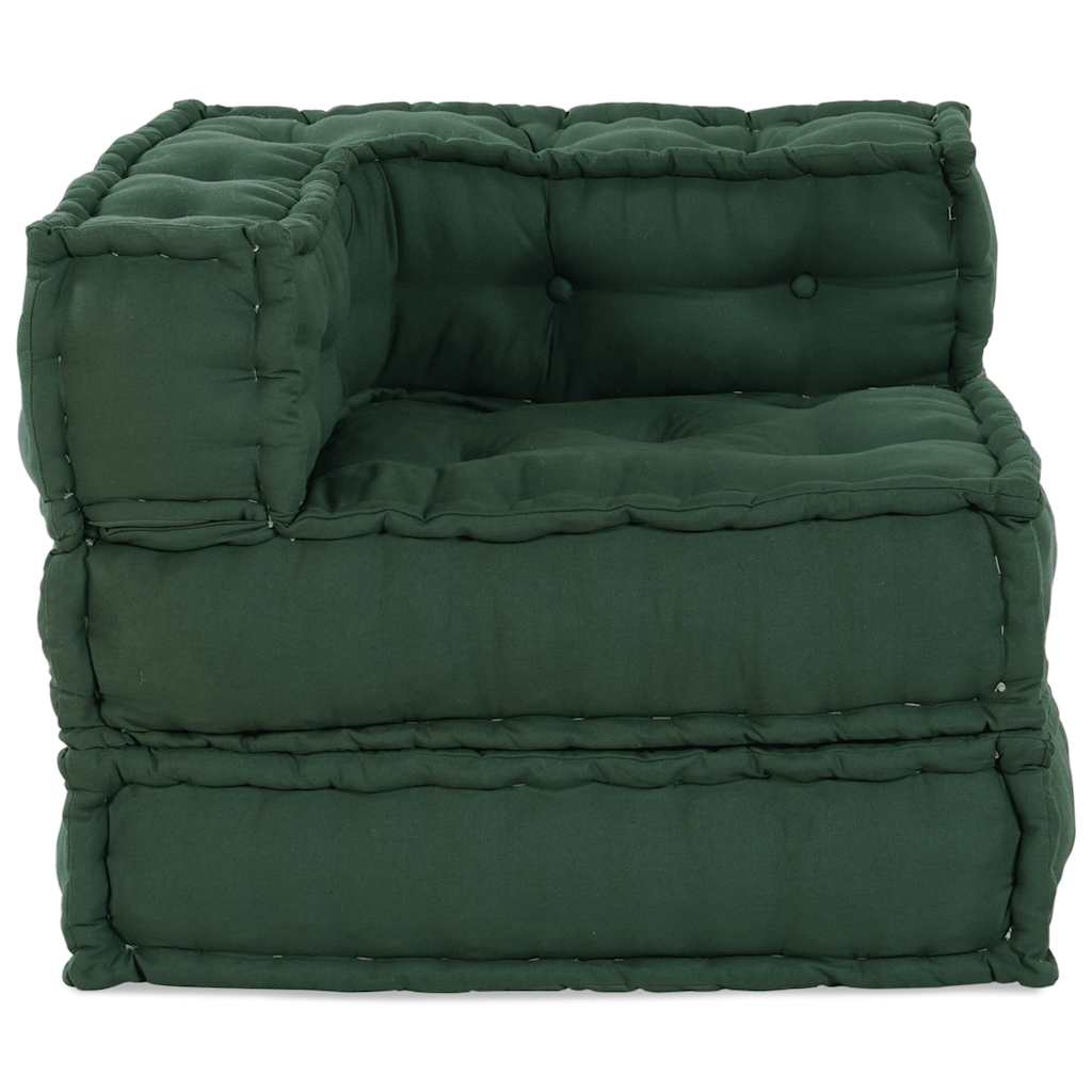 vidaXL Poef modulair 70x70x54 stof groen afbeelding