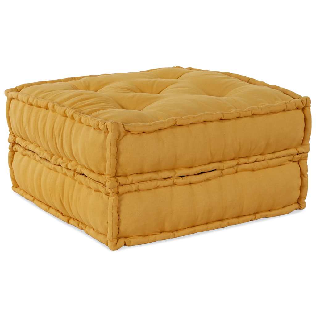 vidaXL Pouf Modular Gelb 70x70x36 cm Stoff