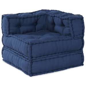 vidaXL Mooduldiivan kangas Indigo 70 x 70 x 56 cm