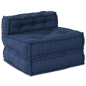 vidaXL Mooduldiivan kangas Indigo 70 x 70 x 56 cm