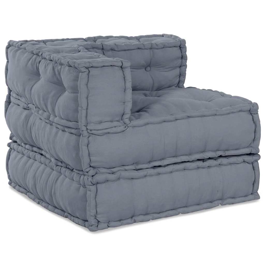 Modular Pouffe - Grey 70x70x54 Fabric