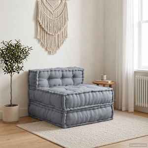 Modularna sedežna enota Siva 70 x 70 x 56 cm Blago