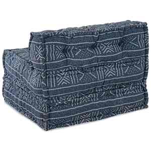 Modulární patchworková pohovka Indigo Potisk 70 x 70 x 56 cm - obrázek 6